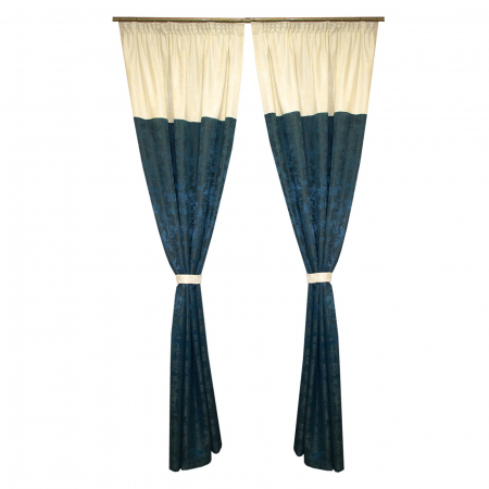 Draperii la oferta - Set draperii Velaria turcoaz, 2x125x250 cm