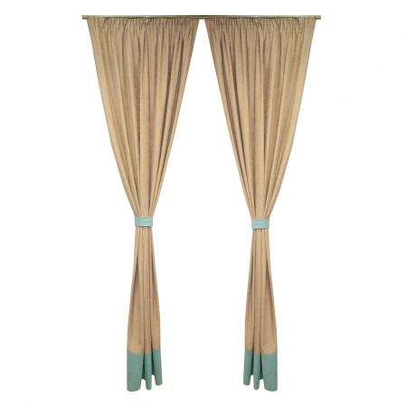 Draperii moderne - Set draperii Velaria milas bej, 2x135x250 cm