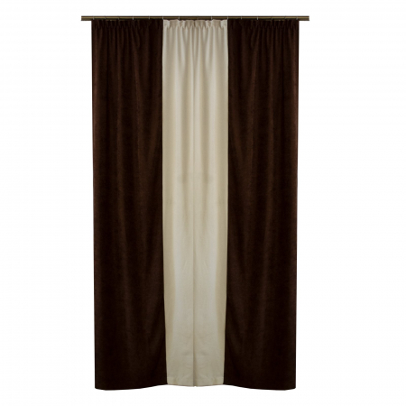 Set draperii Velaria milas wenge cu ivoire, 2x100x250 cm [1]