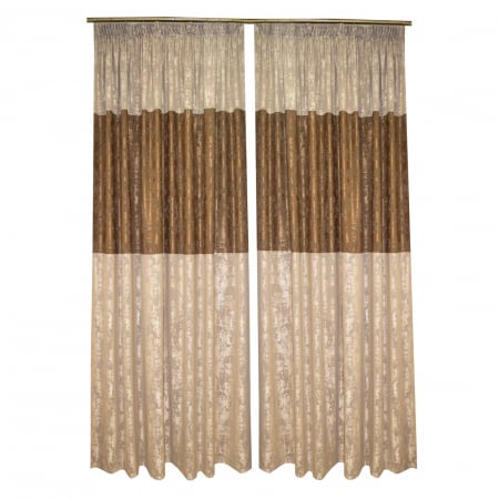 Set draperii Velaria asos wenge, 2x210x235 cm [1]