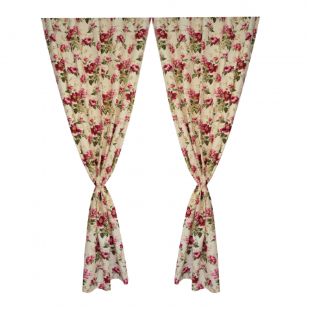 Set draperii Velaria flori rosii [1]