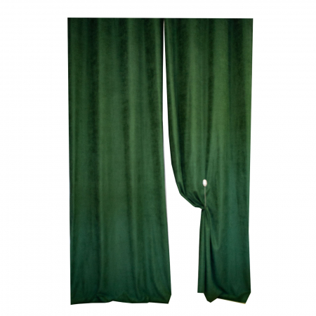 Draperii la oferta - Set draperii Velaria suet verde