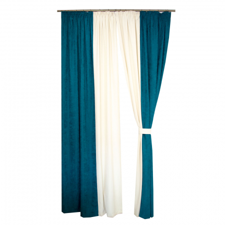Set draperii Velaria turcoaz-unt, 2*140x260 cm [2]