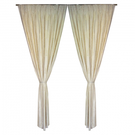 Set draperii Velaria matase unt, 2*240x250 cm [0]