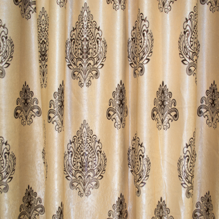 Set draperii Velaria blackout grej cu baroc wenge, 2x140x265 cm [1]