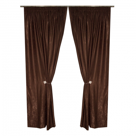 Set draperii Velaria soft maro, 2*135x245 cm [0]