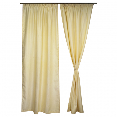 Set draperii Velaria soft unt, 2*115x245 cm [0]