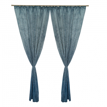 Set draperii Velaria albastru petrol, 2*120x240 cm [0]
