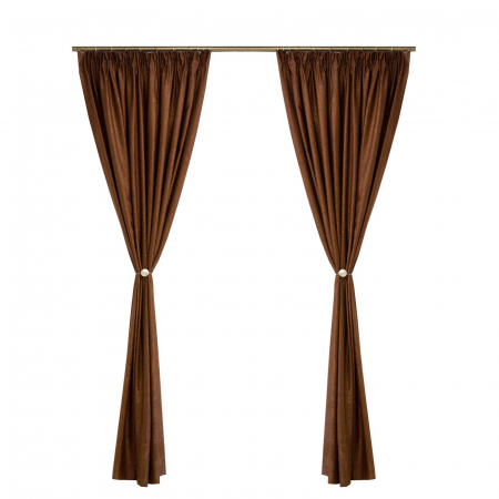 Set draperii Velaria soft chocolat, 2*200x245 cm [1]