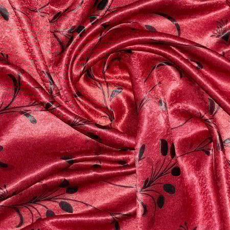 Set draperii Velaria spic rosu cu capse, 2x150x265 cm [1]