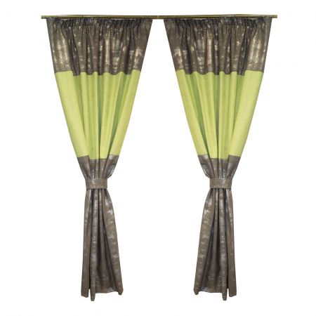 Draperii moderne - Set draperii Velaria spotlight negru, 2x130x190 cm