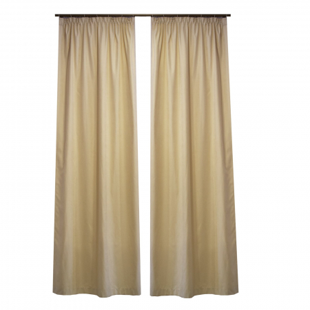 Draperii moderne - Set draperii Velaria suet crem 2x100x245 cm