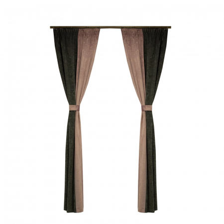 Draperii moderne - Set draperii Velaria catifea mov, 2x120x240 cm