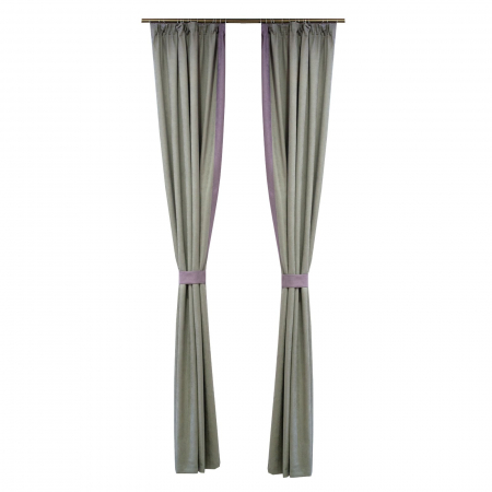 Set draperii Velaria suet gri cu mov 2x120x240 cm [2]
