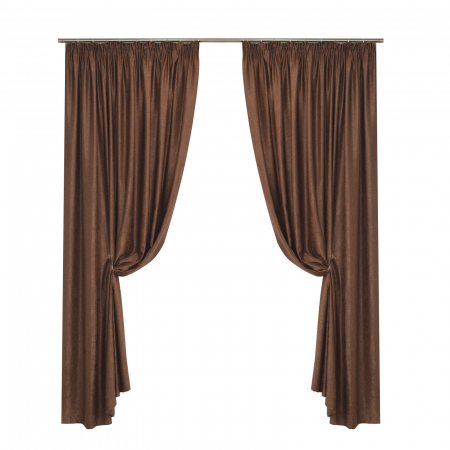 Draperii - Set draperii Velaria soft ciocolata, 2x150x260 cm
