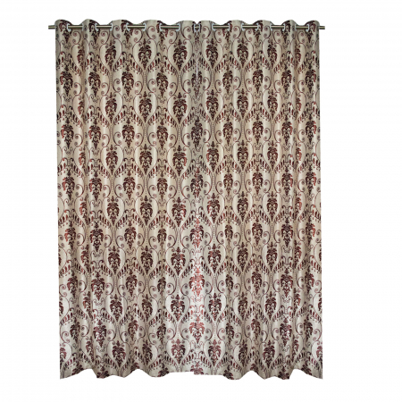 Set draperii Velaria baroc grena cu capse, 2*150x265 cm [2]