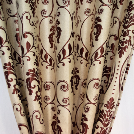Set draperii Velaria baroc grena cu capse, 2*150x265 cm [1]