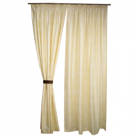 Set draperii Velaria tafta baroc ivory, 2x160x260 cm [1]
