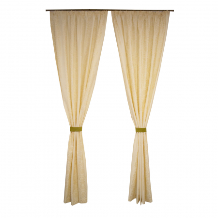 Draperii la oferta - Set draperii Velaria tafta baroc ivory
