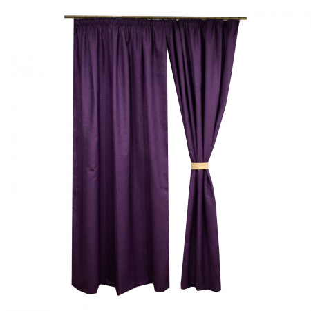 Set draperii Velaria jacard mov, 2*160x260 cm [1]