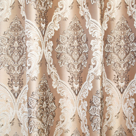Set draperii Velaria tafta bej cu capse, 2x150x260 cm [1]