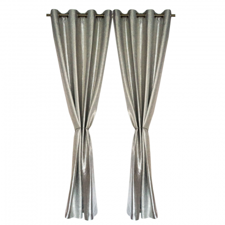Draperii - Set draperii Velaria dungi gri, 2*150x275 cm