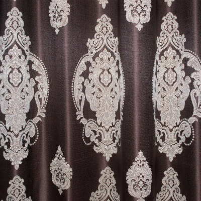 Set draperii Velaria tafta wenge cu baroc bej [2]