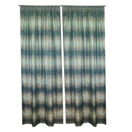 Draperii la oferta - Set draperii Velaria degrade turcoaz, 2x140x260 cm