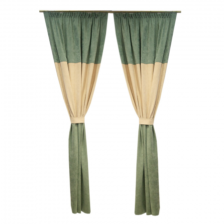 Draperii moderne - Set draperii Velaria verde oliv, 2x125x240 cm