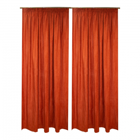 Set draperii Velaria chenille portocaliu, 2x190x250 cm [2]