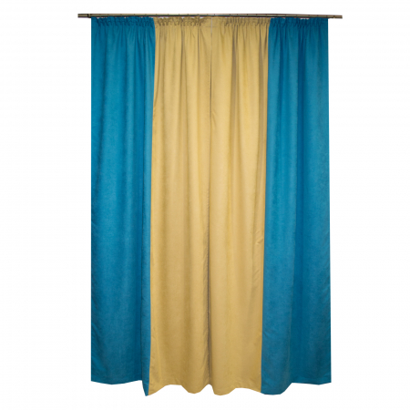 Set draperii Velaria turcoaz-bej [1]