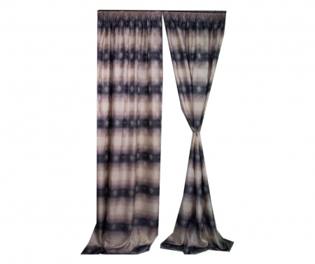 Draperii la oferta - Set draperii Velaria degrade antracit, 2*130x285 cm