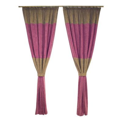 Draperii unicat - Set draperii Velaria milas mov-gri, 2x140x230 cm