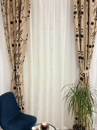 Set Velaria perdea si draperie Flowers [1]