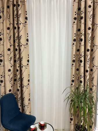 Set perdele si draperii - Set Velaria perdea Voal si draperie Flowers