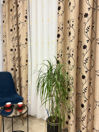 Set Velaria perdea si draperie Flowers [2]