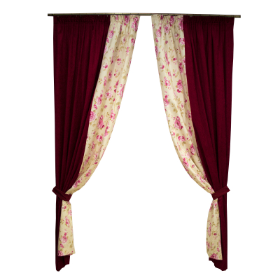 Set draperii simfonie roz, 2x150x260 cm [0]