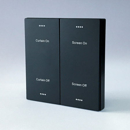 Sine electrice si smart - Panel negru telecomanda cu 2 canale pentru sina electrica