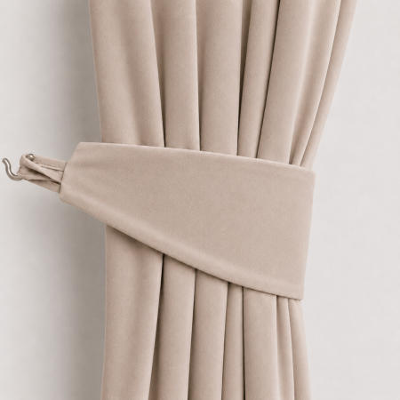 Seturi esarfe - Velaria - set esarfe decorative din catifea tip brau cu gaica pentru draperii