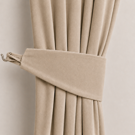 Seturi esarfe - Velaria - set esarfe decorative din catifea tip brau cu gaica pentru draperii