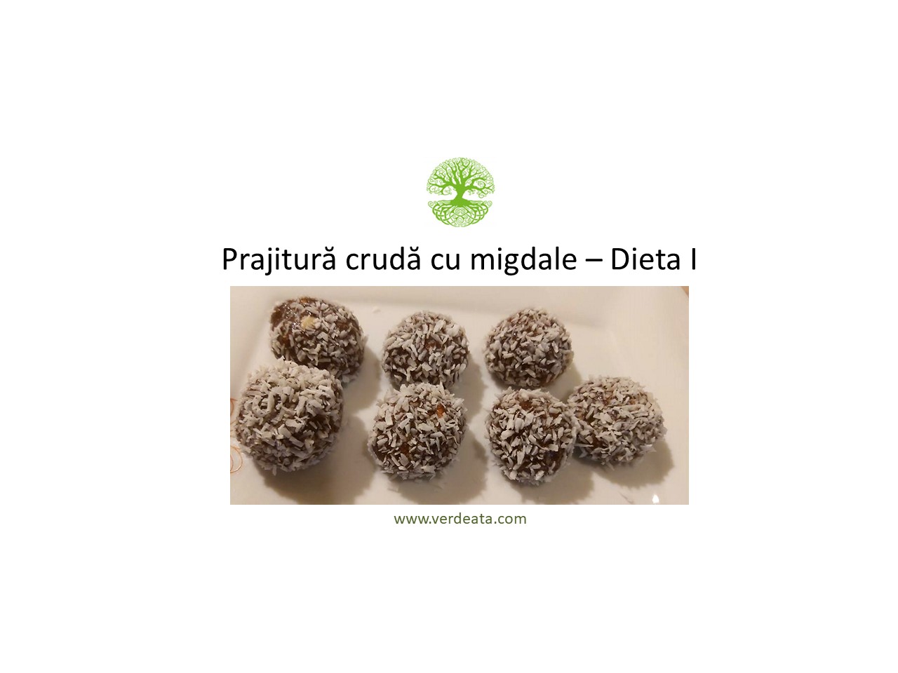 Prăjitură crudă cu migdale - Dieta I