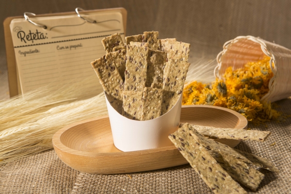 Crackers cu seminte de canepa, in si chia, 125g [2]