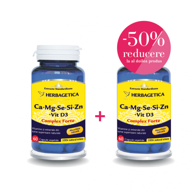 Ca+Mg+Se+Si+Zn+Vit. D3 Complex, 60+60cps [1]