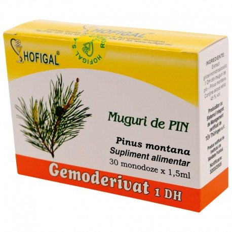 plug Plain gloss Gemoderivat muguri de pin, 30 monodoze - Hofigal | Verdeata