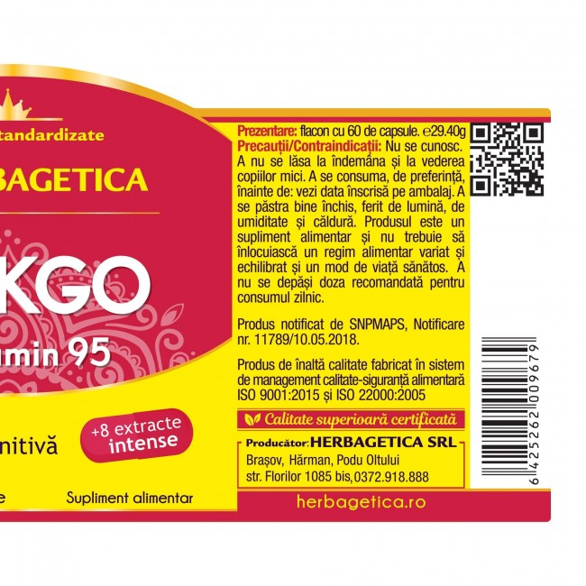Ginkgo Curcumin 95, 60cps [3]