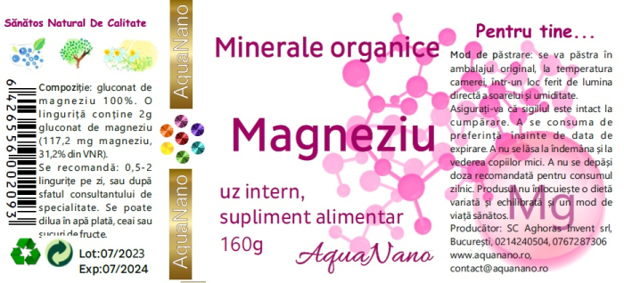 Magneziu organic, pulbere - -160 g [2]