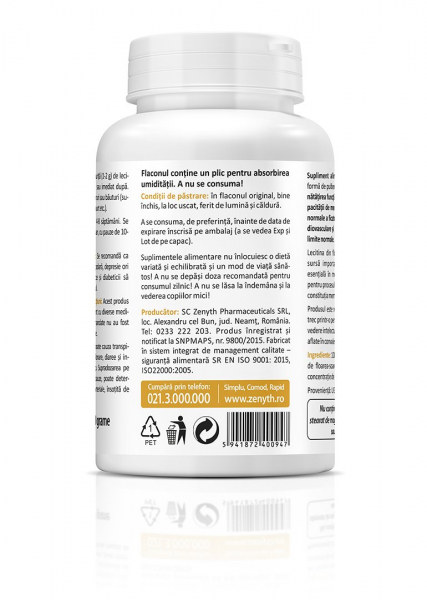 Lecitina pulbere din floarea soarelui, 120g [3]