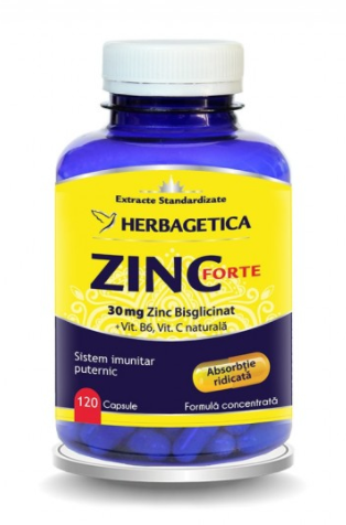 Zinc Forte 120 cps capsule herbagetica [1]