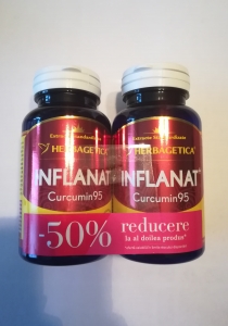Inflanat curcumin95, 1+1, al doilea la jumatate de pret