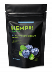 Shake proteic de canepa cu afine, 300g